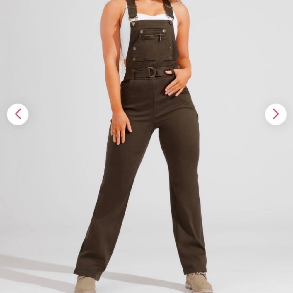 Buffbunny over it alls small OLIVE